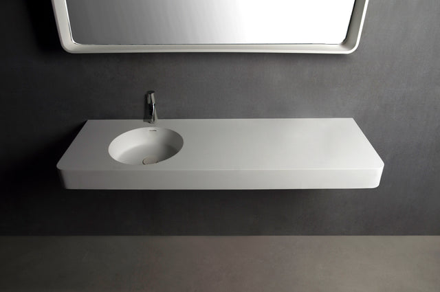 Cirque WM 120L-WALL MOUNT WASHBASINS-訂造一體無縫洗手盆,Tailor made Washbasins,waterbasin hk, 浴室物料,浴室裝修,訂造洗手盆,浴室翻新,Bathroomware ,Bespoke bathroom,浴室配件,訂造浴室潔具,訂造浴室傢俬,香港 浴室設計 公司,best custom bathroom furniture HK, Infinite Bath