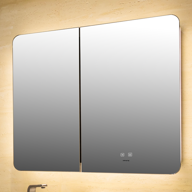 Oviedo Mirror Cabinet 90-Mirror Cabinets-INFINITE-訂造洗手盆,浴室翻新, small size bathtubs, custom-made bathtub HK,freestanding bathtub Hong Kong, 獨立式 浴缸 香港, premium bathtub brands HK, Where to buy bathtubs in Hong Kong, best custom bathroom furniture HK, Infinite Bath, Infinite浴缸, Cloakroom,Vanities, Mirrors,Bathroom Furniture, 浴室裝修,浴室 櫃 訂造