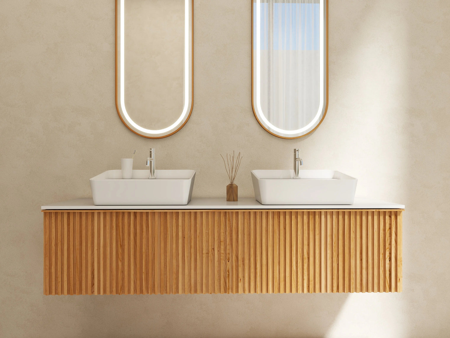 OSAKA RR (BE)Bevel Edge Overcounter Basins INFINITE BATH