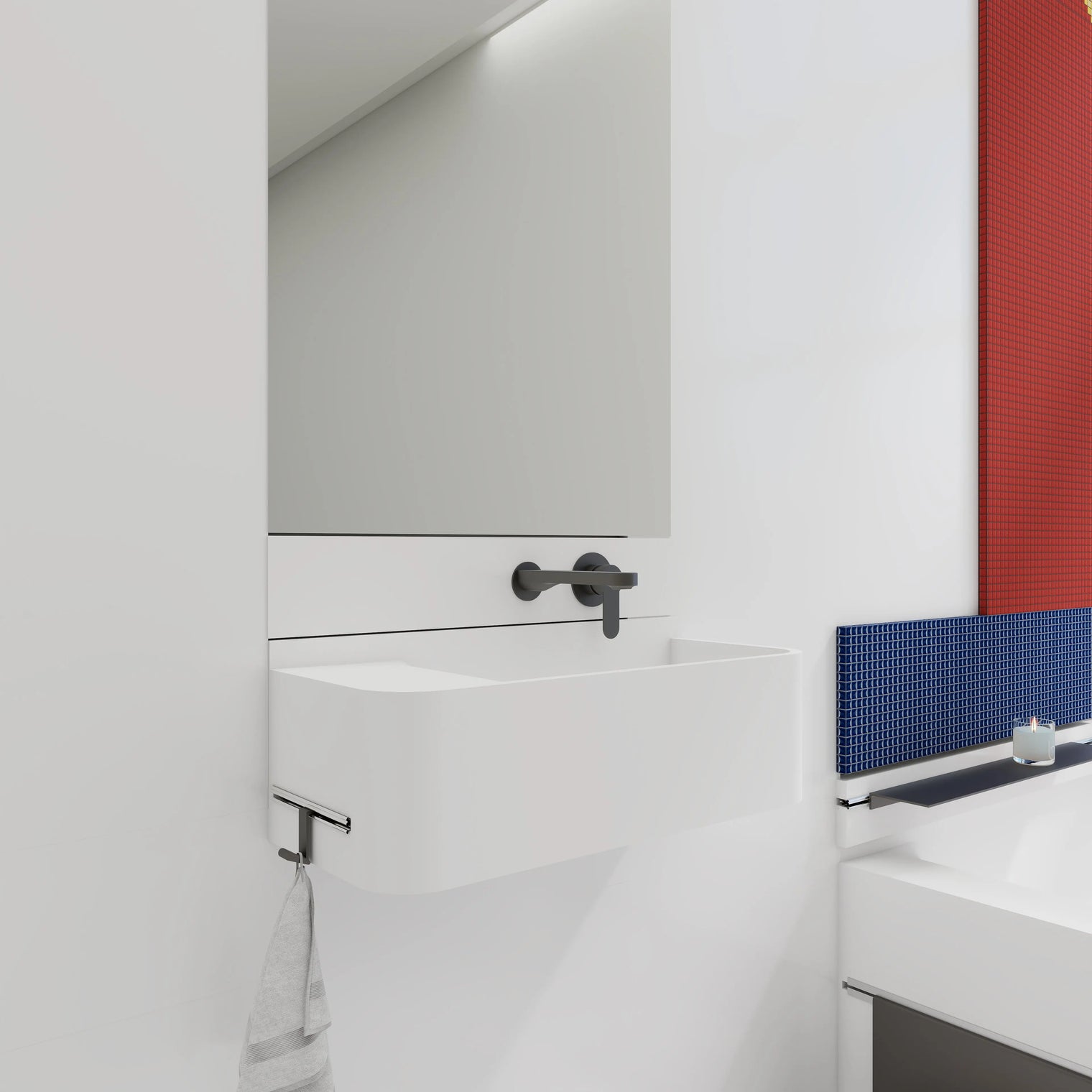 ELEMENTS Wall-Mount Washbasins Bowl on Right INFINITE BATH