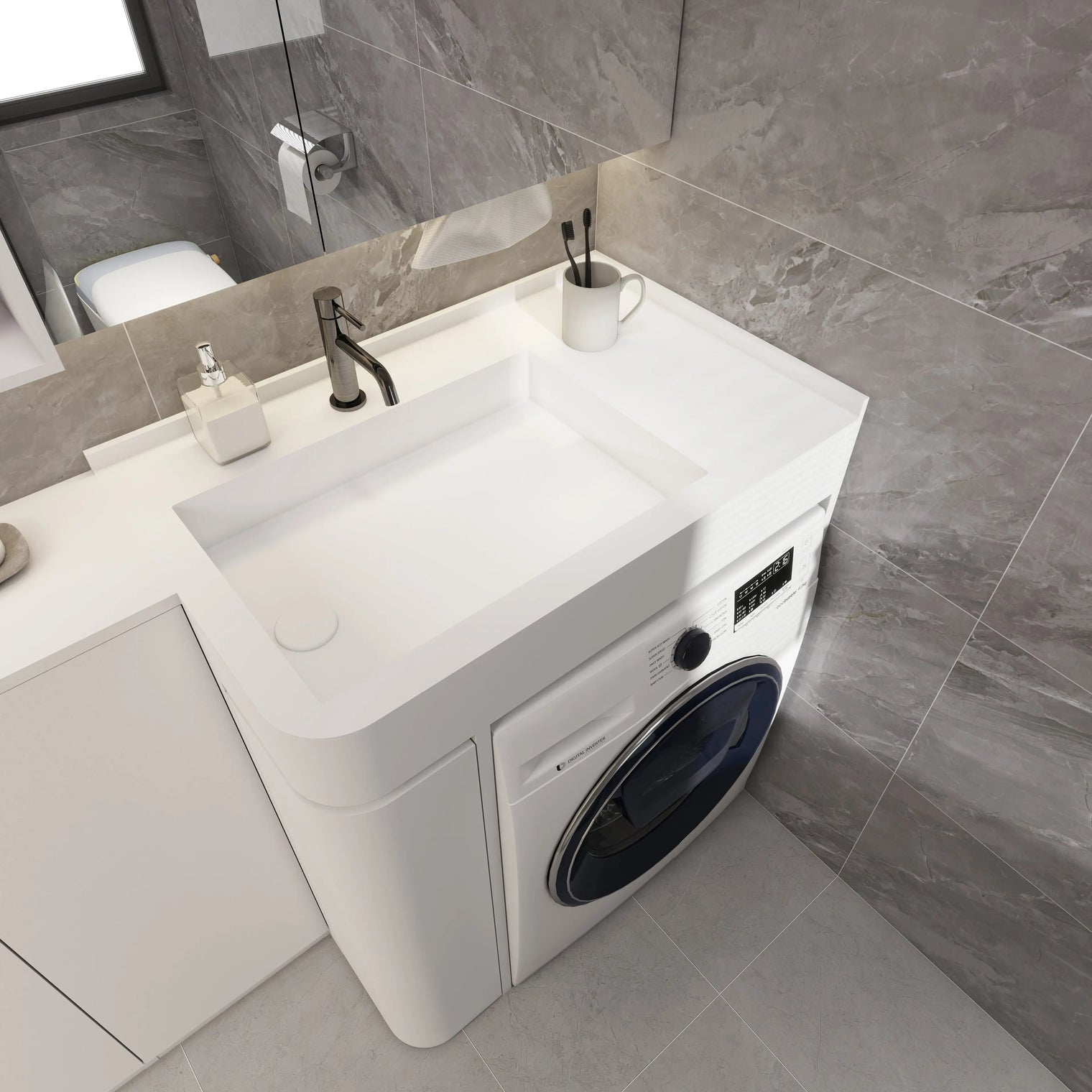 PURE Lanudry Sink 85LH Curve Combo