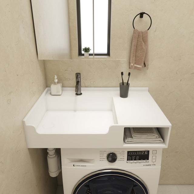 PURE Laundry Sink WM 80L w/Shelf