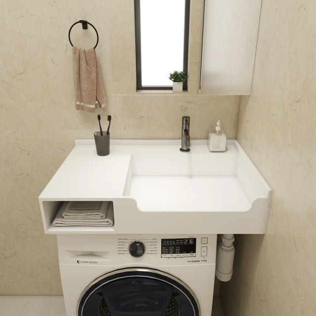 PURE Laundry Sink WM 80R w/Shelf INFINITE