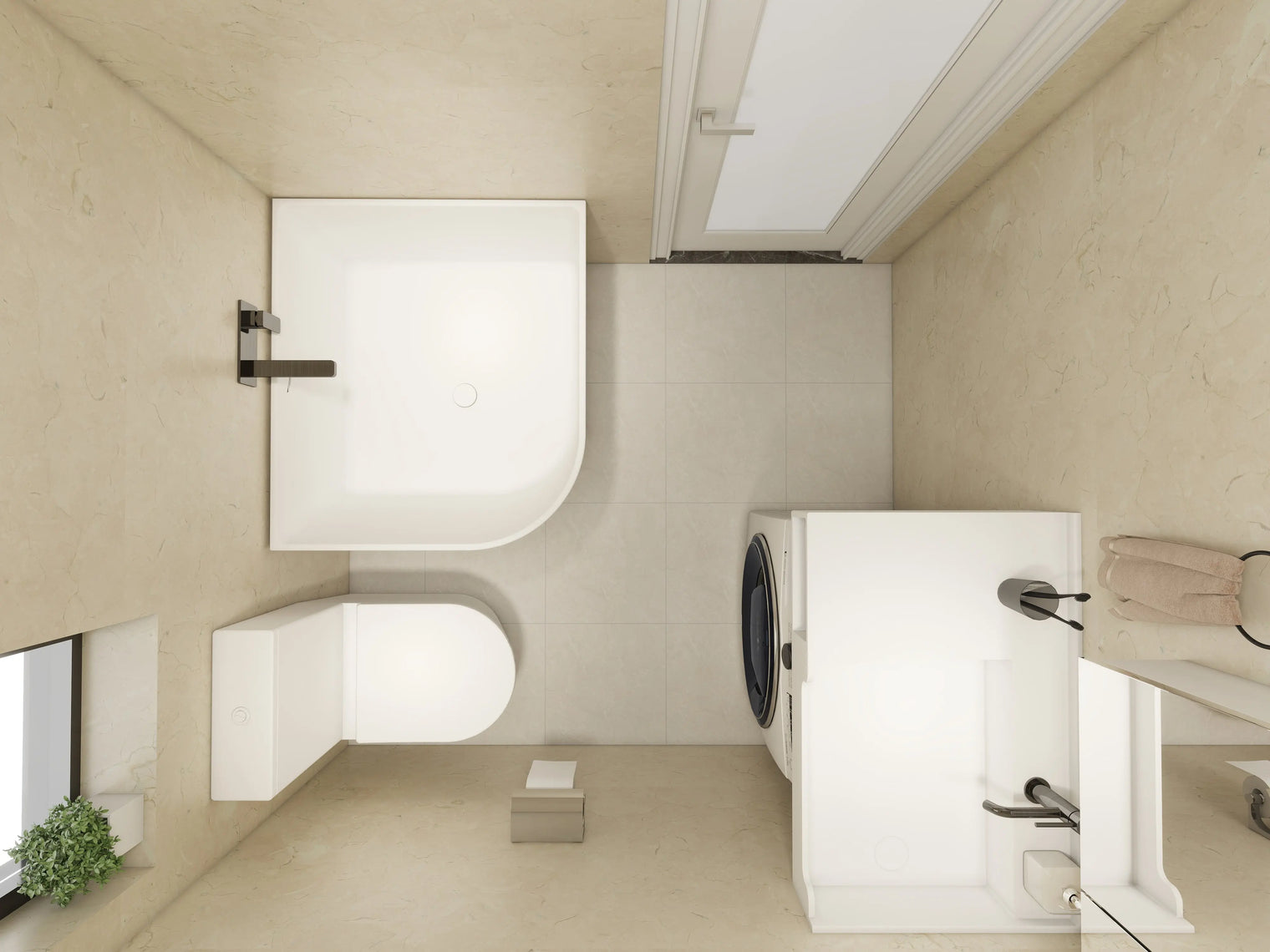 PURE Laundry Sink WM 80R w/Shelf INFINITE