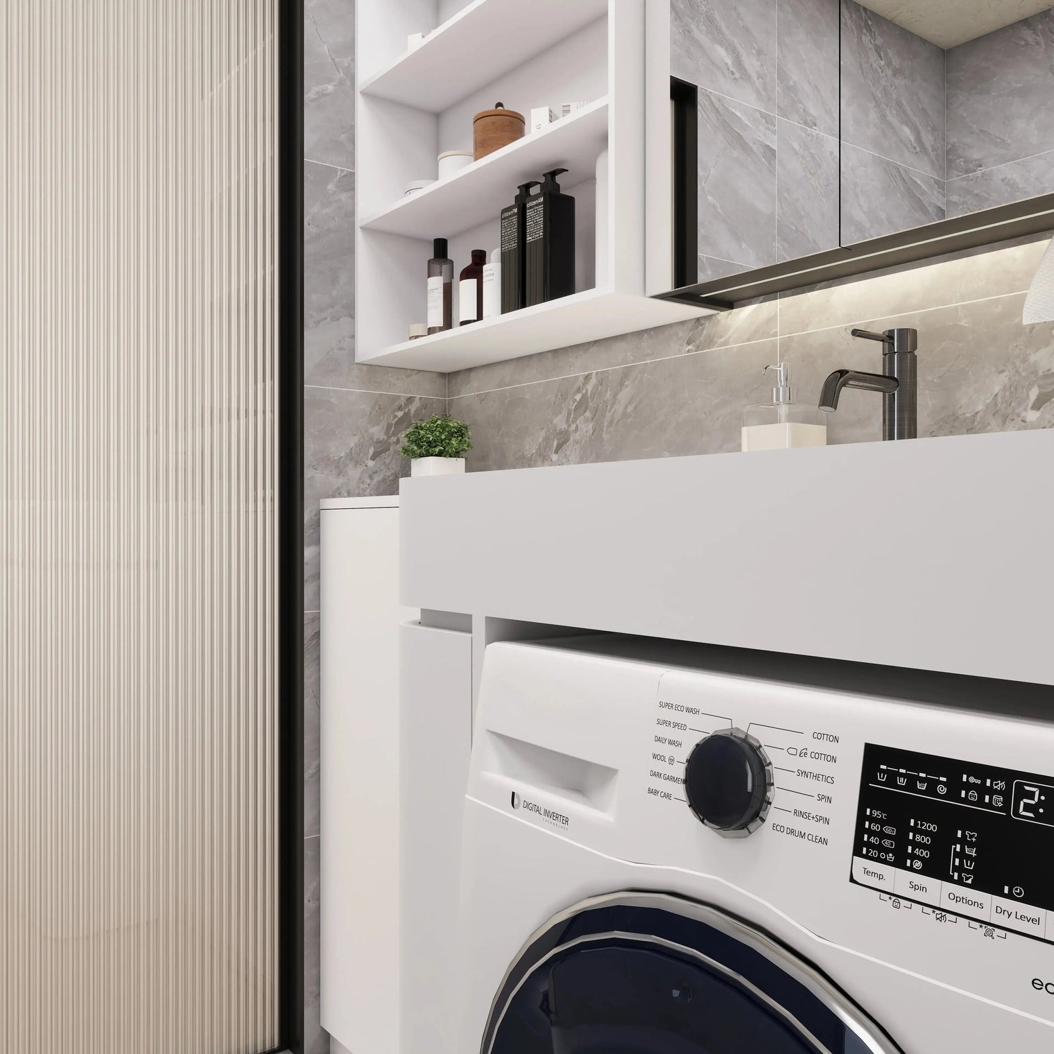 PURE Lanudry Sink 85LH Curve Combo