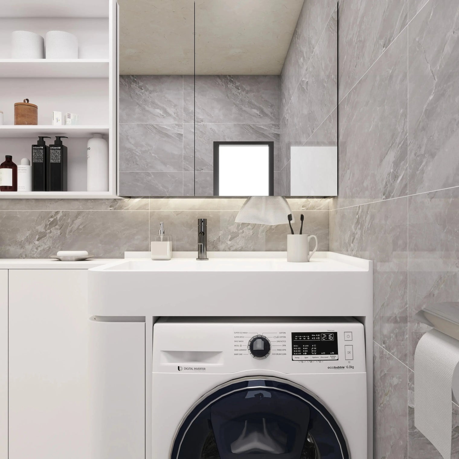 PURE Lanudry Sink 85LH Curve Combo