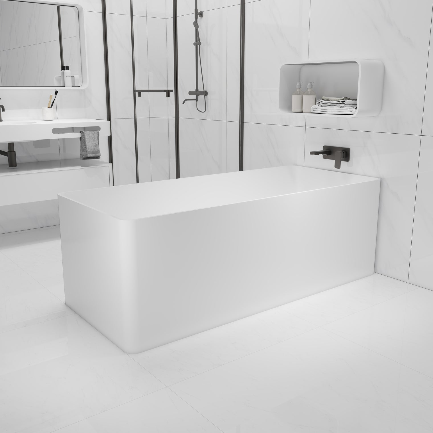 Cirque 160-BATHTUBS-INFINITE-訂造洗手盆,浴室翻新, small size bathtubs, custom-made bathtub HK,freestanding bathtub Hong Kong, 獨立式 浴缸 香港, premium bathtub brands HK, Where to buy bathtubs in Hong Kong, best custom bathroom furniture HK, Infinite Bath, Infinite浴缸, Cloakroom,Vanities, Mirrors,Bathroom Furniture, 浴室裝修,浴室 櫃 訂造