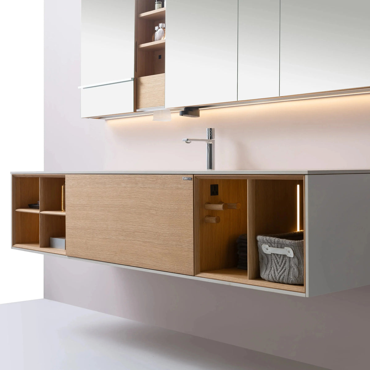 Stockholm Washbasin Cabinet 150-WALL MOUNT WASHBASINS-INFINITE-訂造洗手盆,浴室翻新, small size bathtubs, custom-made bathtub HK,freestanding bathtub Hong Kong, 獨立式 浴缸 香港, premium bathtub brands HK, Where to buy bathtubs in Hong Kong, best custom bathroom furniture HK, Infinite Bath, Infinite浴缸, Cloakroom,Vanities, Mirrors,Bathroom Furniture, 浴室裝修,浴室 櫃 訂造
