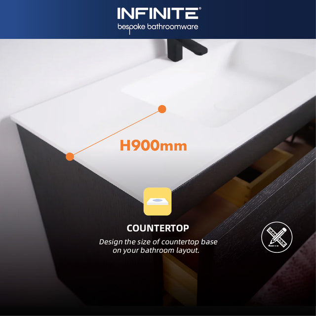 H900mm Countertop-INFINITE BATH,bathroom design hk, Bathroom furniture,香港浴室,浴室用品,浴室潔具,花灑,水龍頭,浴簾,鏡,洗手盆,層架組合,浴室傢俬,廁所板,浴江