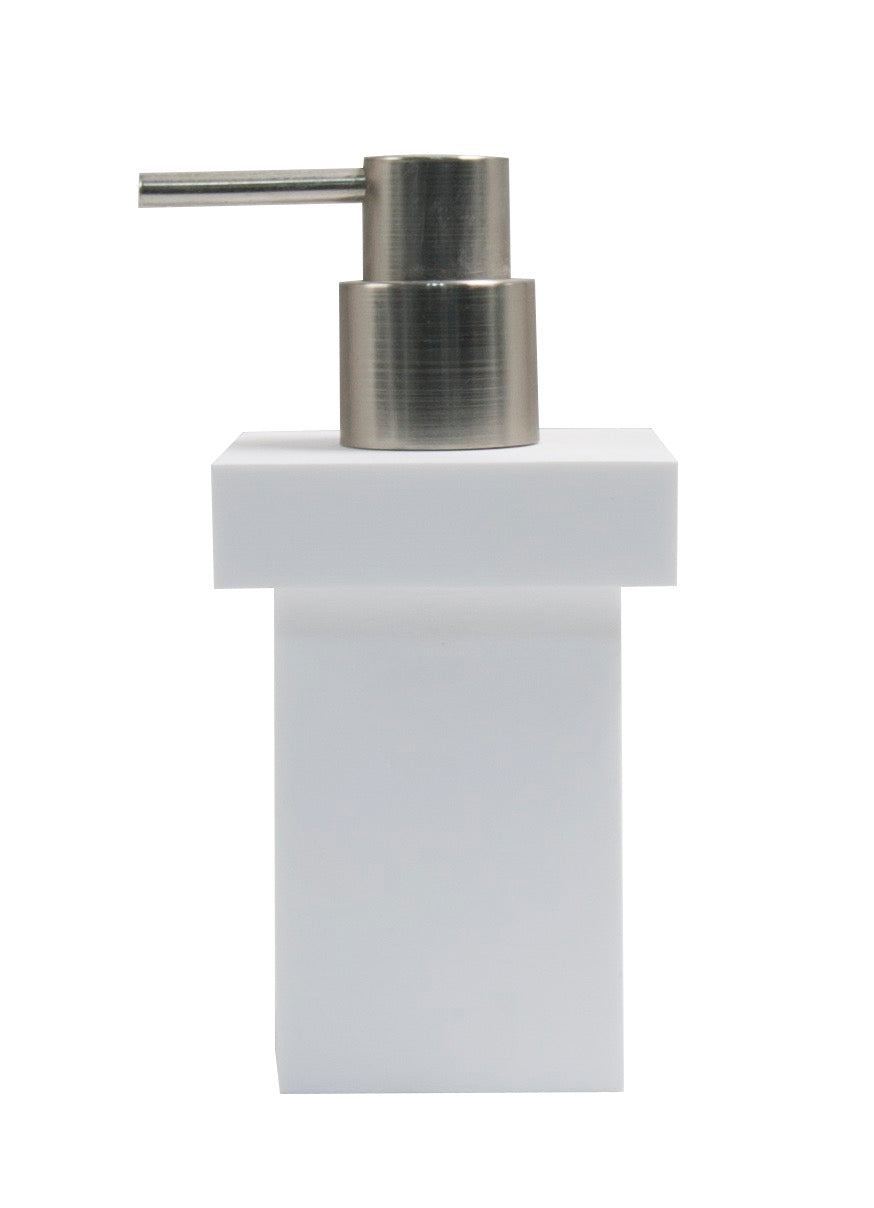 ROME Square Soap Dispenser-Accessories-high-end bathtub showroom Hong Kong, Infinite Bath, Infinite Showroom, mirror cabinet,Bathtub details, Bathroom Accessories,bathroom solid surface, bathroom tailor,bathroom furniture, 浴室物料,浴室配件,浴缸香港, Bathroomware ,Bespoke bathroom,洗手盤 訂造,Cloakroom,Vanities, Mirrors,Bathroom Furniture, 浴室裝修,浴室 櫃 訂造