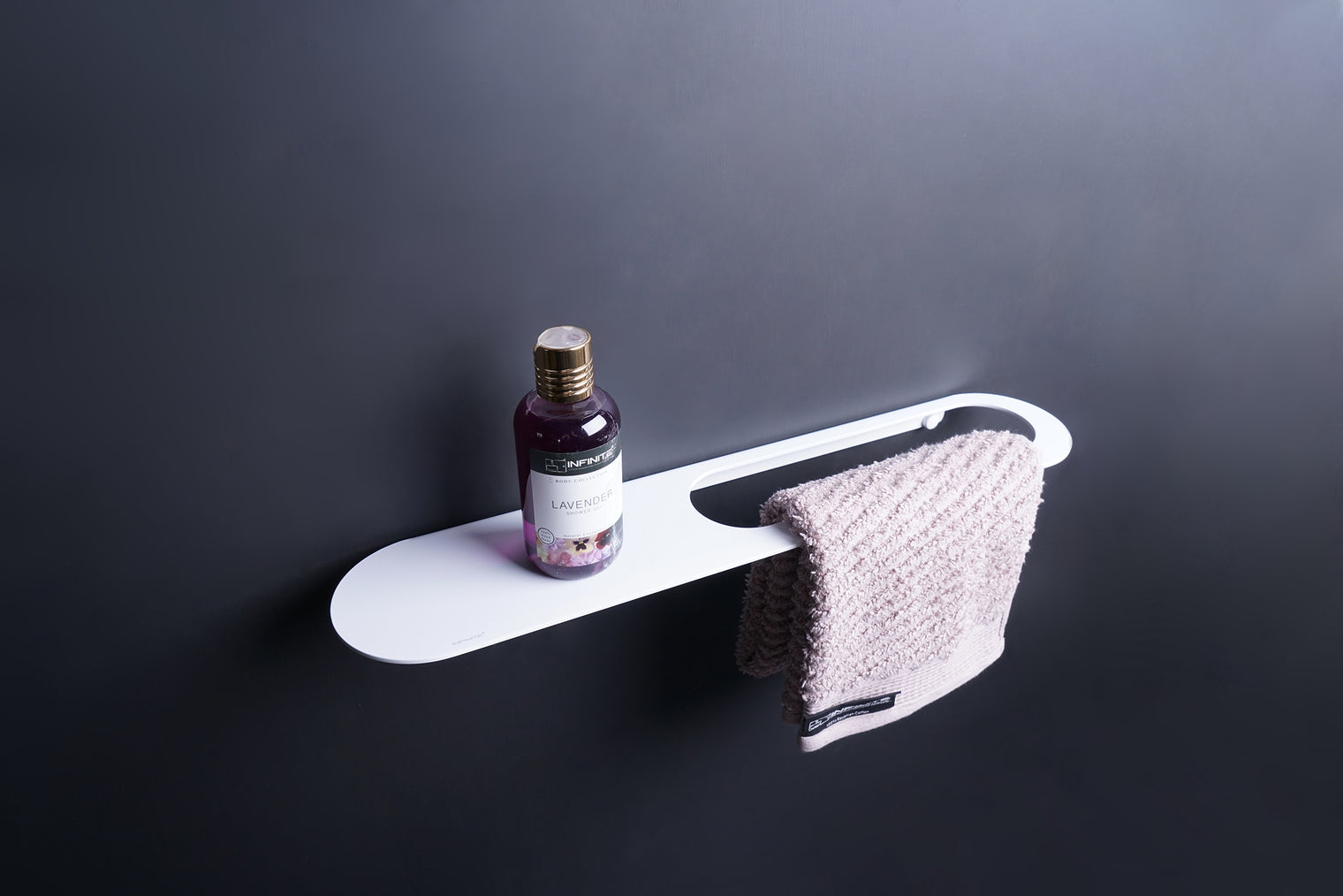 BARN Towel Rail 50 w/Shelf-Towel Rails & Towel Rings-high-end bathtub showroom Hong Kong, Infinite Bath, Infinite Showroom, mirror cabinet,Bathtub details, Bathroom Accessories,bathroom solid surface, bathroom tailor,bathroom furniture, 浴室物料,浴室配件,浴缸香港, Bathroomware ,Bespoke bathroom,洗手盤 訂造,Cloakroom,Vanities, Mirrors,Bathroom Furniture, 浴室裝修,浴室 櫃 訂造