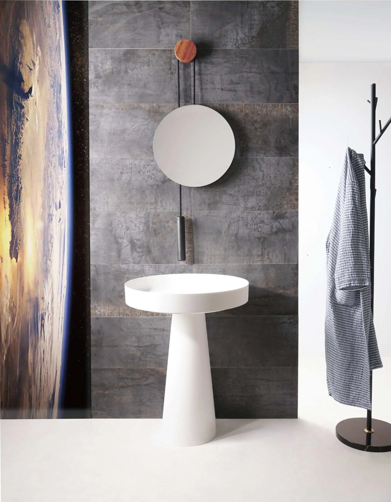 pedestal basin Float P D60 w/Pedestal-PEDESTAL WASHBASINS-訂造一體無縫洗手盆,Tailor made Washbasins,waterbasin hk, 浴室物料,浴室裝修,訂造洗手盆,浴室翻新,Bathroomware ,Bespoke bathroom,浴室配件,訂造浴室潔具,訂造浴室傢俬,香港 浴室設計 公司,best custom bathroom furniture HK, Infinite Bath