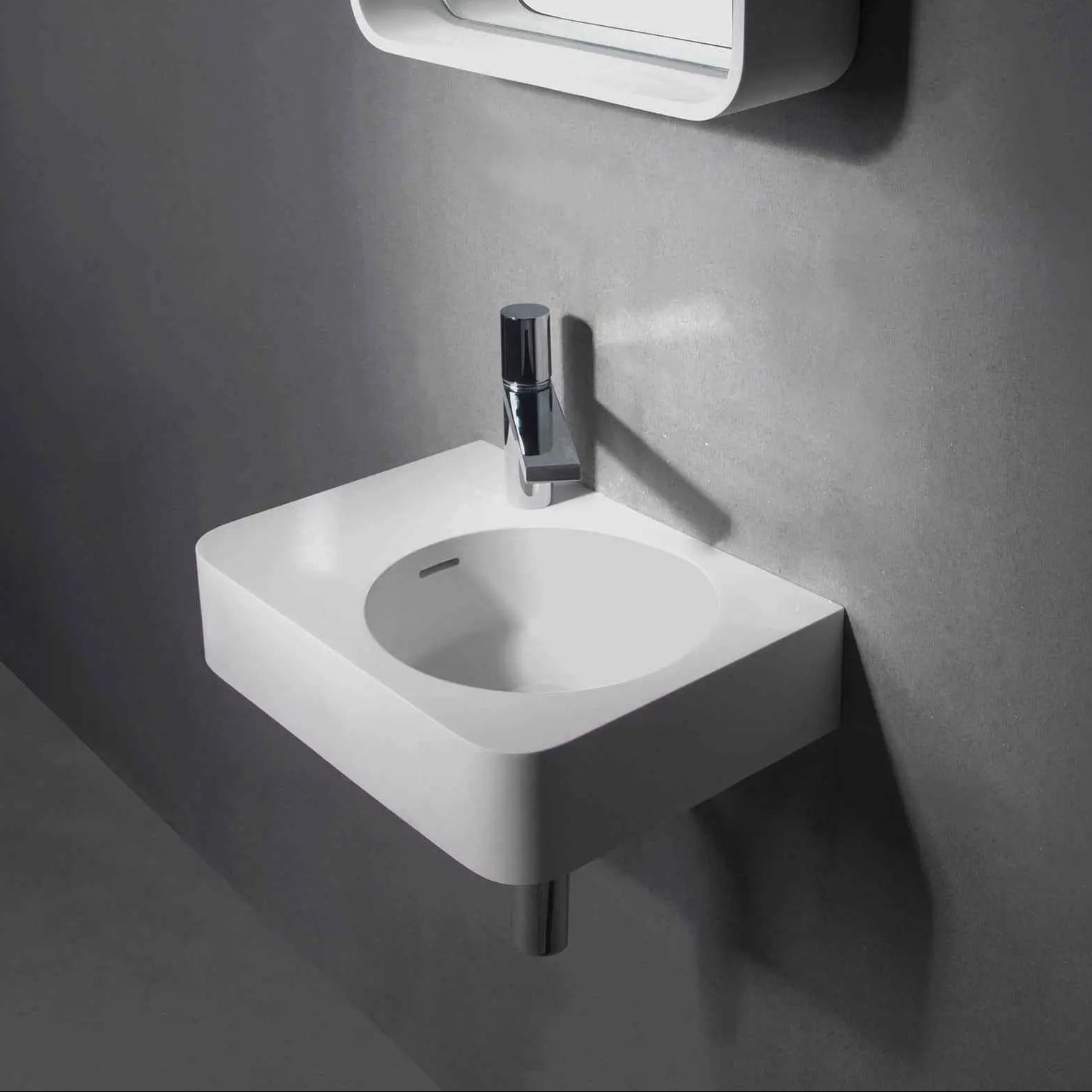 Cirque WM 45R-WALL MOUNT WASHBASINS-訂造一體無縫洗手盆,Tailor made Washbasins,waterbasin hk, 浴室物料,浴室裝修,訂造洗手盆,浴室翻新,Bathroomware ,Bespoke bathroom,浴室配件,訂造浴室潔具,訂造浴室傢俬,香港 浴室設計 公司,best custom bathroom furniture HK, Infinite Bath