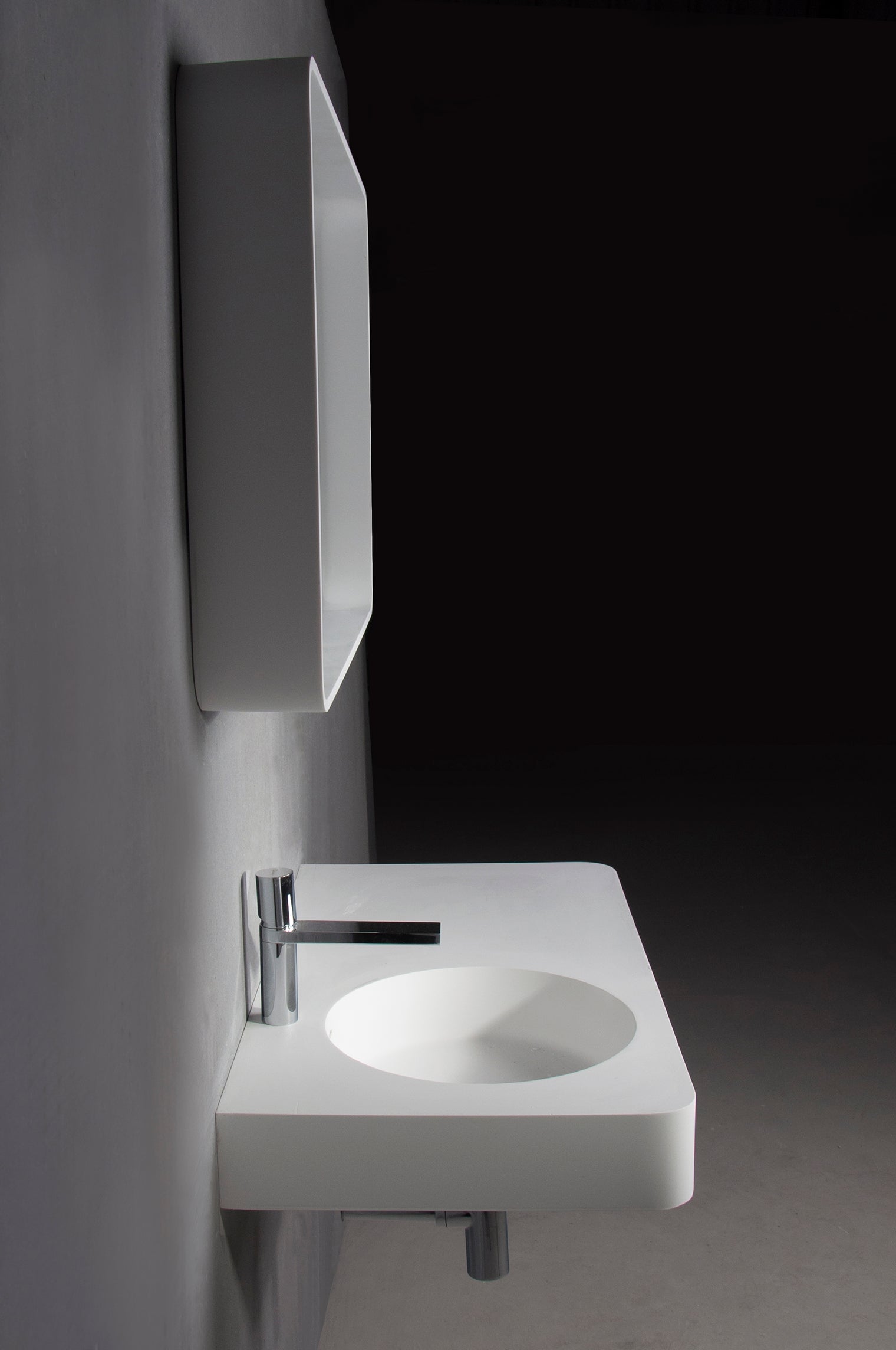 Cirque WM 90L-WALL MOUNT WASHBASINS-訂造一體無縫洗手盆,Tailor made Washbasins,waterbasin hk, 浴室物料,浴室裝修,訂造洗手盆,浴室翻新,Bathroomware ,Bespoke bathroom,浴室配件,訂造浴室潔具,訂造浴室傢俬,香港 浴室設計 公司,best custom bathroom furniture HK, Infinite Bath