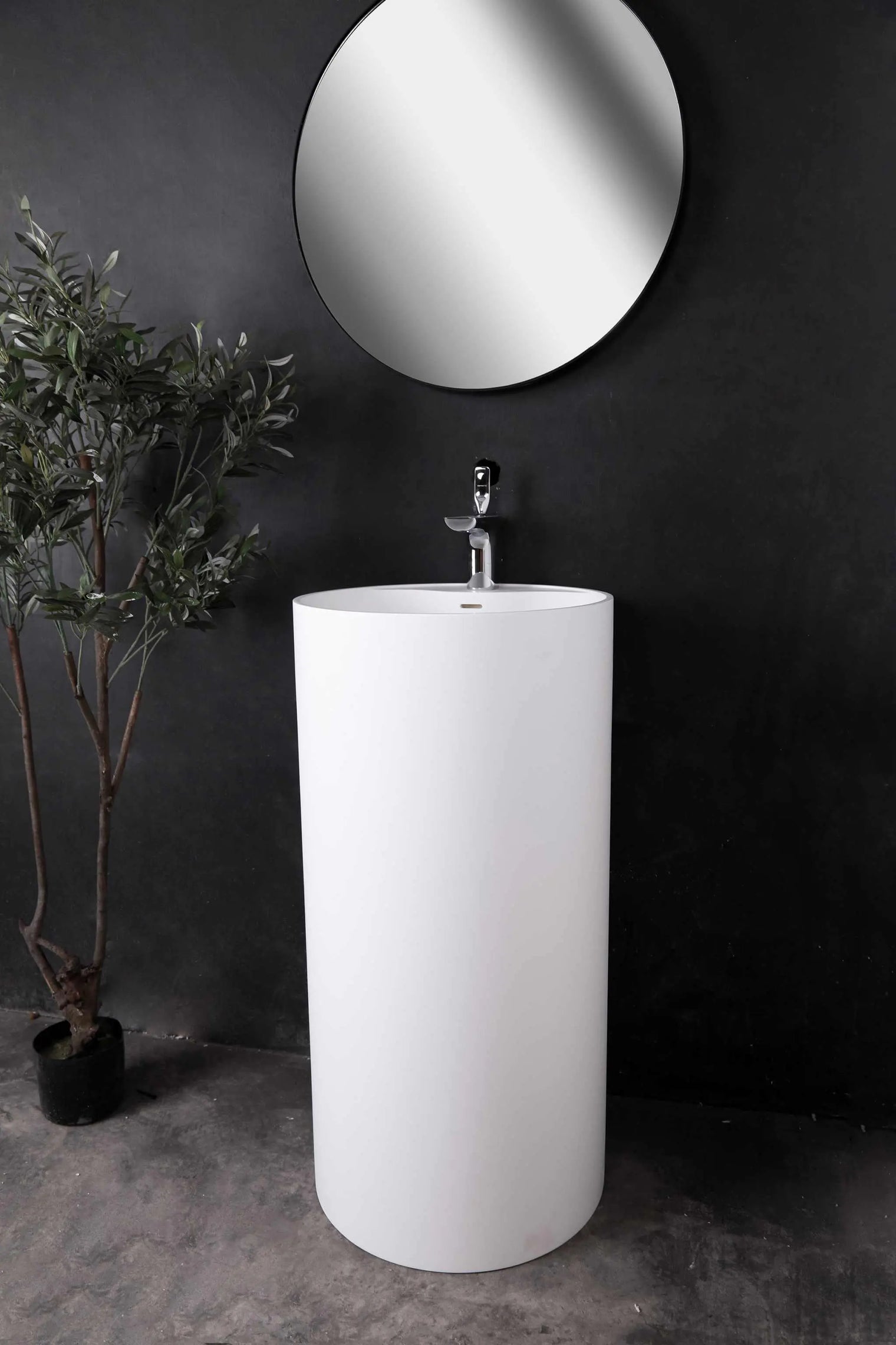 pedestal basin Badia P 45-PEDESTAL WASHBASINS-訂造一體無縫洗手盆,Tailor made Washbasins,waterbasin hk, 浴室物料,浴室裝修,訂造洗手盆,浴室翻新,Bathroomware ,Bespoke bathroom,浴室配件,訂造浴室潔具,訂造浴室傢俬,香港 浴室設計 公司,best custom bathroom furniture HK, Infinite Bath