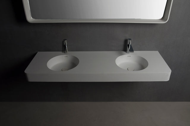 Cirque WM 150DB-WALL MOUNT WASHBASINS-訂造一體無縫洗手盆,Tailor made Washbasins,waterbasin hk, 浴室物料,浴室裝修,訂造洗手盆,浴室翻新,Bathroomware ,Bespoke bathroom,浴室配件,訂造浴室潔具,訂造浴室傢俬,香港 浴室設計 公司,best custom bathroom furniture HK, Infinite Bath