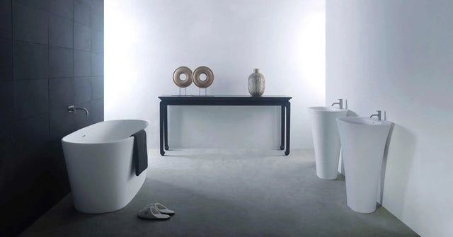 pedestal basin Trieste P 63-PEDESTAL WASHBASINS-訂造一體無縫洗手盆,Tailor made Washbasins,waterbasin hk, 浴室物料,浴室裝修,訂造洗手盆,浴室翻新,Bathroomware ,Bespoke bathroom,浴室配件,訂造浴室潔具,訂造浴室傢俬,香港 浴室設計 公司,best custom bathroom furniture HK, Infinite Bath