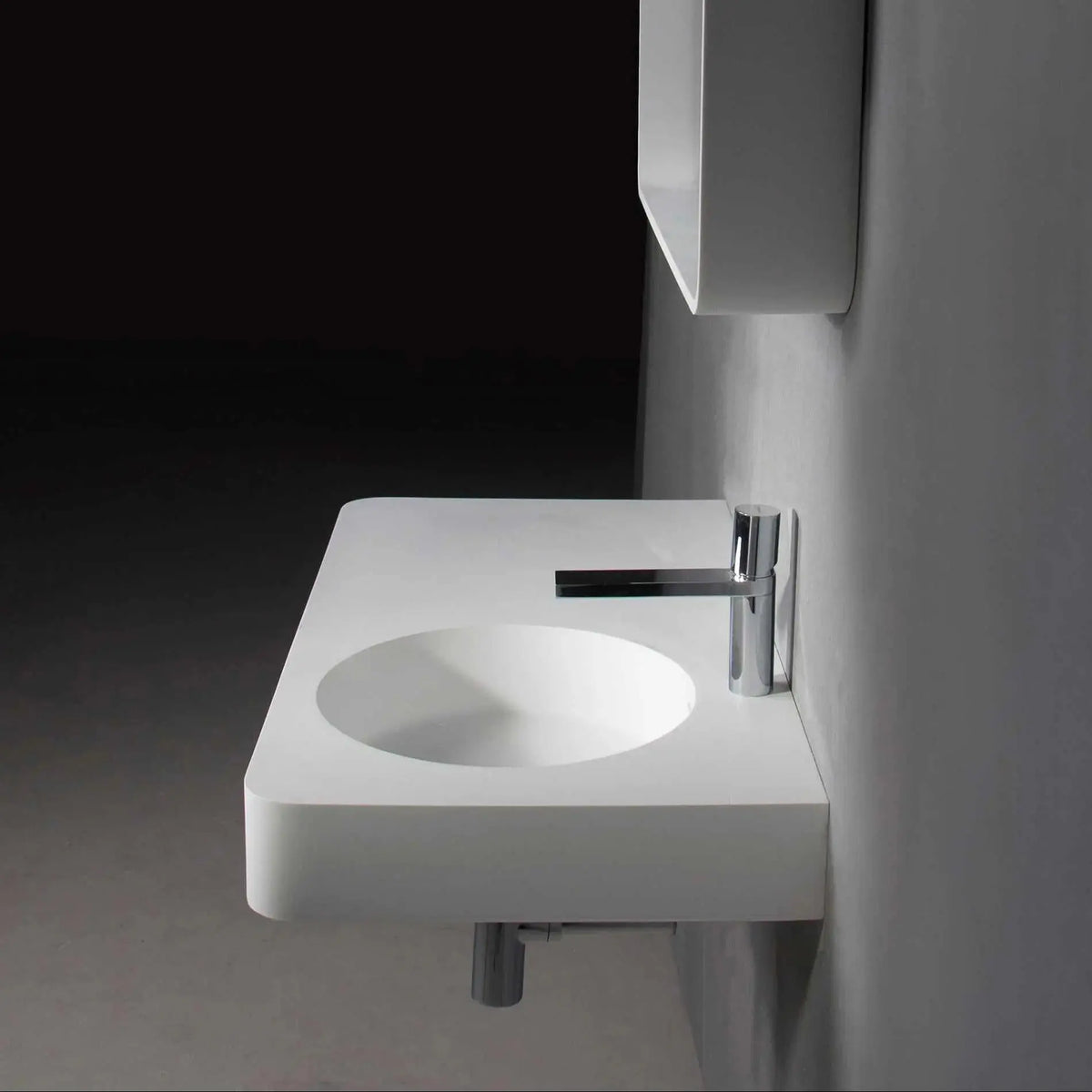 Cirque WM 75R-WALL MOUNT WASHBASINS-訂造一體無縫洗手盆,Tailor made Washbasins,waterbasin hk, 浴室物料,浴室裝修,訂造洗手盆,浴室翻新,Bathroomware ,Bespoke bathroom,浴室配件,訂造浴室潔具,訂造浴室傢俬,香港 浴室設計 公司,best custom bathroom furniture HK, Infinite Bath