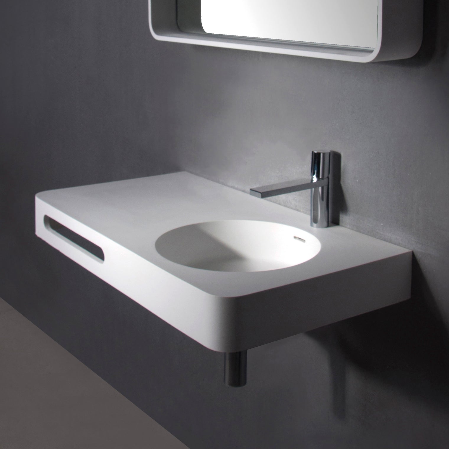 Cirque WM 75R-WALL MOUNT WASHBASINS-訂造一體無縫洗手盆,Tailor made Washbasins,waterbasin hk, 浴室物料,浴室裝修,訂造洗手盆,浴室翻新,Bathroomware ,Bespoke bathroom,浴室配件,訂造浴室潔具,訂造浴室傢俬,香港 浴室設計 公司,best custom bathroom furniture HK, Infinite Bath