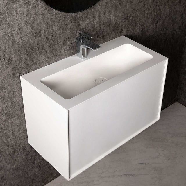bathroom vanity Vesta WM 80 w/Drawer-WALL MOUNT WASHBASINS-訂造一體無縫洗手盆,Tailor made Washbasins,waterbasin hk, 浴室物料,浴室裝修,訂造洗手盆,浴室翻新,Bathroomware ,Bespoke bathroom,浴室配件,訂造浴室潔具,訂造浴室傢俬,香港 浴室設計 公司,best custom bathroom furniture HK, Infinite Bath