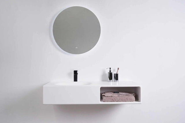 Spio WM 100L w/Shelf-WALL MOUNT WASHBASINS-訂造一體無縫洗手盆,Tailor made Washbasins,waterbasin hk, 浴室物料,浴室裝修,訂造洗手盆,浴室翻新,Bathroomware ,Bespoke bathroom,浴室配件,訂造浴室潔具,訂造浴室傢俬,香港 浴室設計 公司,best custom bathroom furniture HK, Infinite Bath