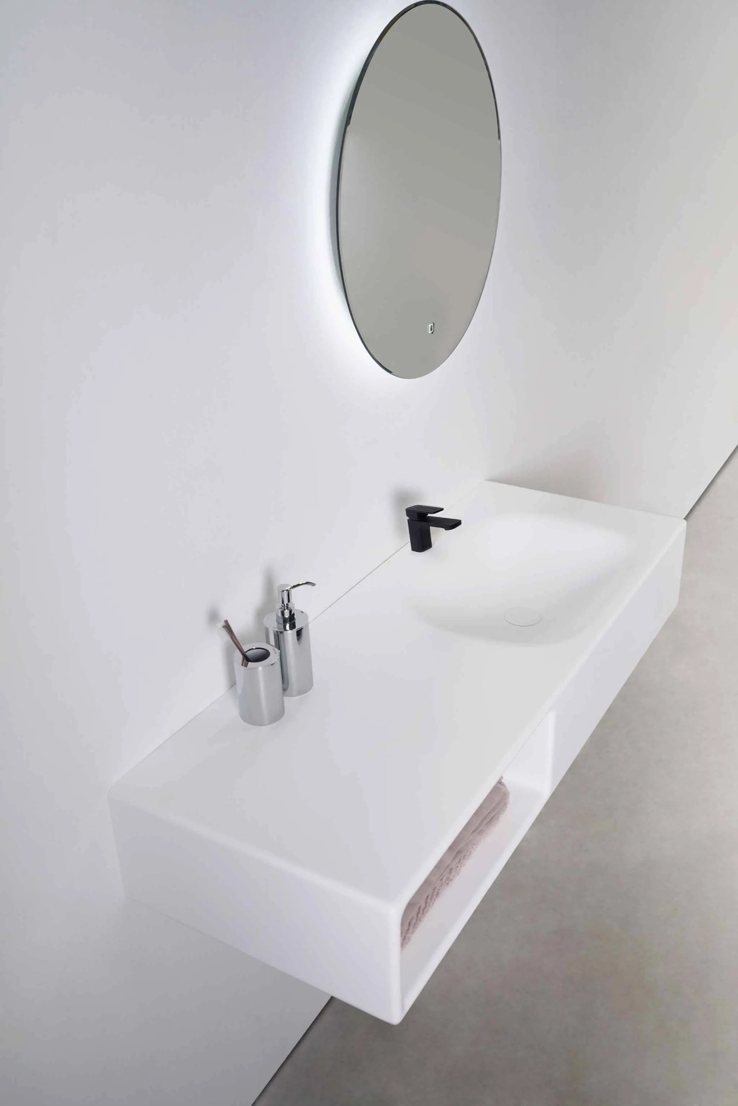 Spio WM 120R w/Shelf-WALL MOUNT WASHBASINS-訂造一體無縫洗手盆,Tailor made Washbasins,waterbasin hk, 浴室物料,浴室裝修,訂造洗手盆,浴室翻新,Bathroomware ,Bespoke bathroom,浴室配件,訂造浴室潔具,訂造浴室傢俬,香港 浴室設計 公司,best custom bathroom furniture HK, Infinite Bath