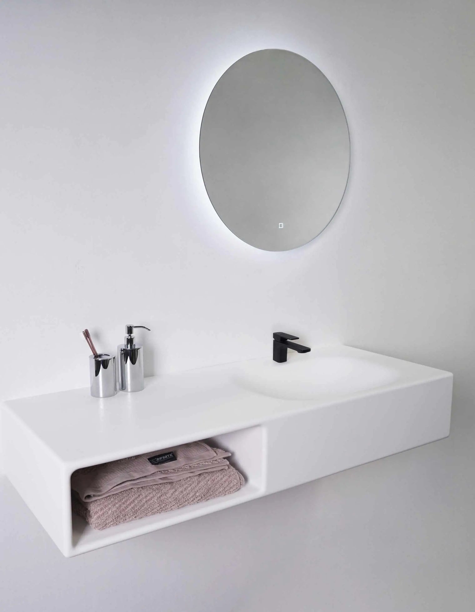 Spio WM 120R w/Shelf-WALL MOUNT WASHBASINS-訂造一體無縫洗手盆,Tailor made Washbasins,waterbasin hk, 浴室物料,浴室裝修,訂造洗手盆,浴室翻新,Bathroomware ,Bespoke bathroom,浴室配件,訂造浴室潔具,訂造浴室傢俬,香港 浴室設計 公司,best custom bathroom furniture HK, Infinite Bath