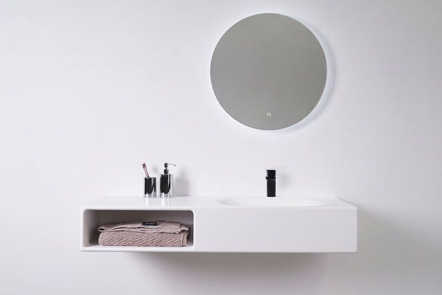 Spio WM 120R w/Shelf-WALL MOUNT WASHBASINS-訂造一體無縫洗手盆,Tailor made Washbasins,waterbasin hk, 浴室物料,浴室裝修,訂造洗手盆,浴室翻新,Bathroomware ,Bespoke bathroom,浴室配件,訂造浴室潔具,訂造浴室傢俬,香港 浴室設計 公司,best custom bathroom furniture HK, Infinite Bath