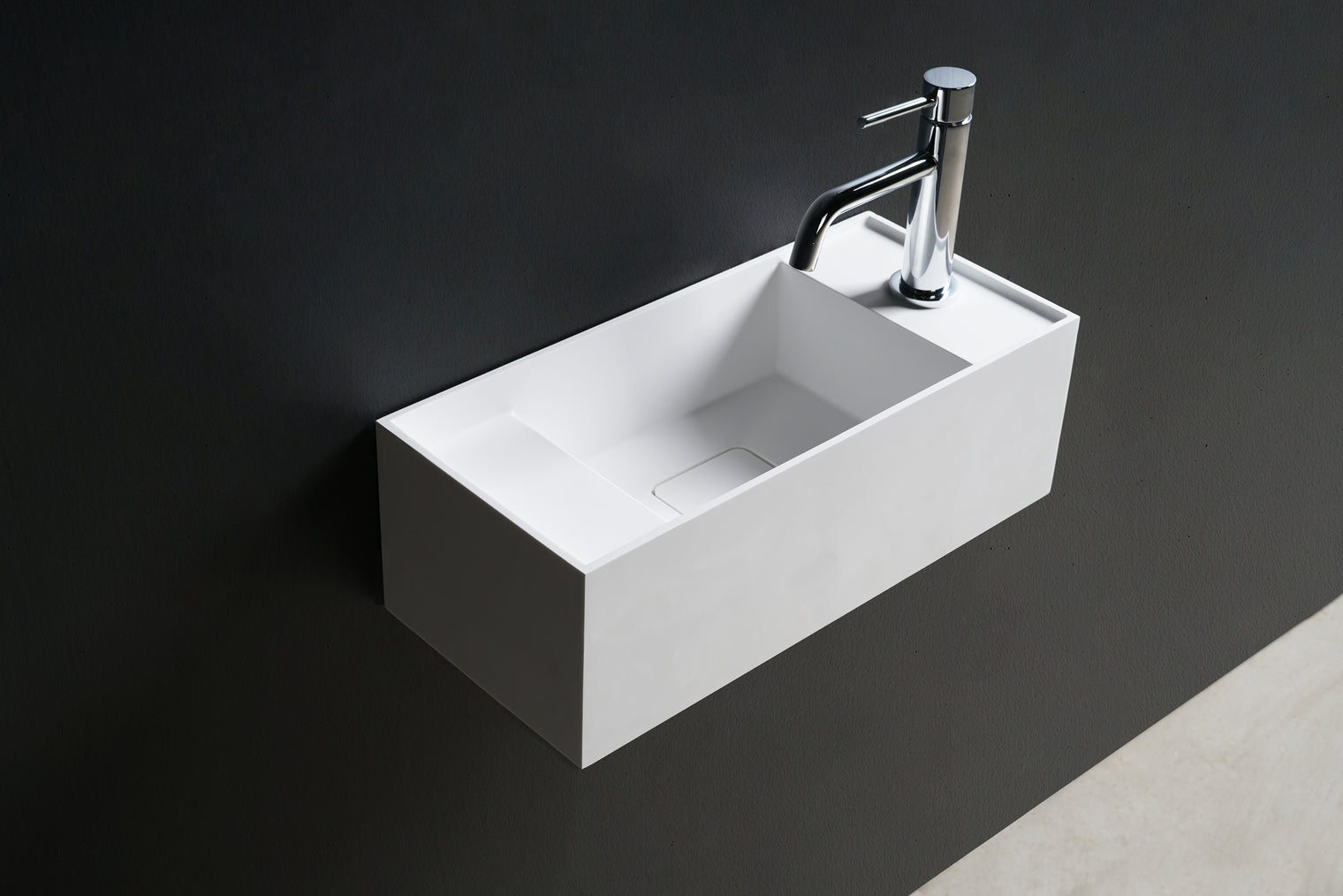CUBE-X WM 45-WALL MOUNT WASHBASINS-訂造一體無縫洗手盆,Tailor made Washbasins,waterbasin hk, 浴室物料,浴室裝修,訂造洗手盆,浴室翻新,Bathroomware ,Bespoke bathroom,浴室配件,訂造浴室潔具,訂造浴室傢俬,香港 浴室設計 公司,best custom bathroom furniture HK, Infinite Bath
