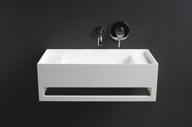 CUBE-X WM 60 w/Towel Bar & Deck-WALL MOUNT WASHBASINS-訂造一體無縫洗手盆,Tailor made Washbasins,waterbasin hk, 浴室物料,浴室裝修,訂造洗手盆,浴室翻新,Bathroomware ,Bespoke bathroom,浴室配件,訂造浴室潔具,訂造浴室傢俬,香港 浴室設計 公司,best custom bathroom furniture HK, Infinite Bath