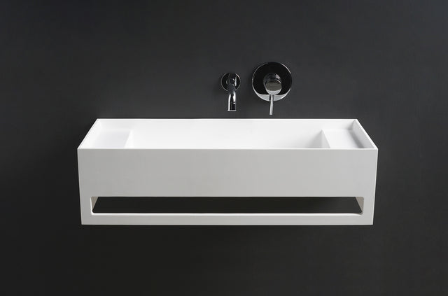 CUBE-X WM 80 w/Towel Bar & Deck-WALL MOUNT WASHBASINS-訂造一體無縫洗手盆,Tailor made Washbasins,waterbasin hk, 浴室物料,浴室裝修,訂造洗手盆,浴室翻新,Bathroomware ,Bespoke bathroom,浴室配件,訂造浴室潔具,訂造浴室傢俬,香港 浴室設計 公司,best custom bathroom furniture HK, Infinite Bath