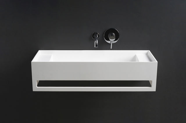 CUBE-X WM 90 w/Towel Bar & Deck-WALL MOUNT WASHBASINS-訂造一體無縫洗手盆,Tailor made Washbasins,waterbasin hk, 浴室物料,浴室裝修,訂造洗手盆,浴室翻新,Bathroomware ,Bespoke bathroom,浴室配件,訂造浴室潔具,訂造浴室傢俬,香港 浴室設計 公司,best custom bathroom furniture HK, Infinite Bath