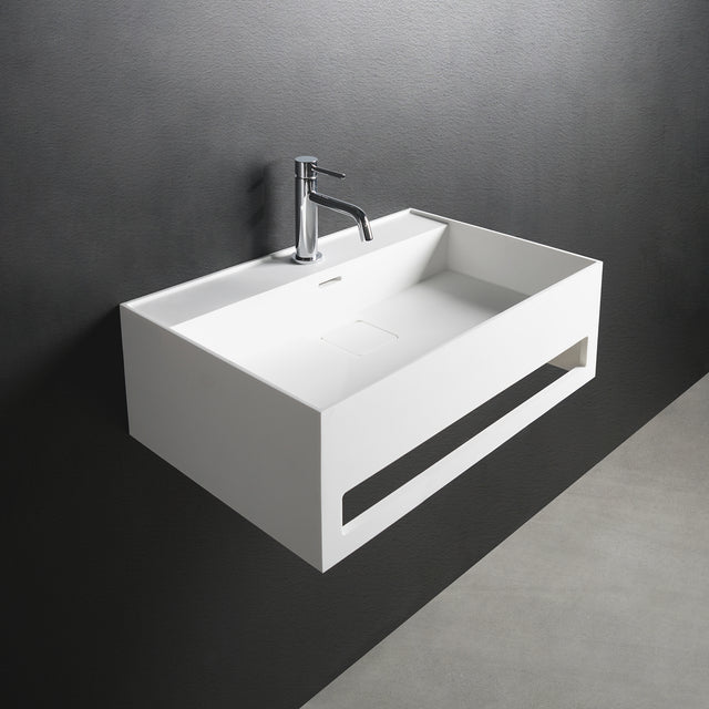 CUBE-X WM 60 w/Towel Bar-WALL MOUNT WASHBASINS-訂造一體無縫洗手盆,Tailor made Washbasins,waterbasin hk, 浴室物料,浴室裝修,訂造洗手盆,浴室翻新,Bathroomware ,Bespoke bathroom,浴室配件,訂造浴室潔具,訂造浴室傢俬,香港 浴室設計 公司,best custom bathroom furniture HK, Infinite Bath