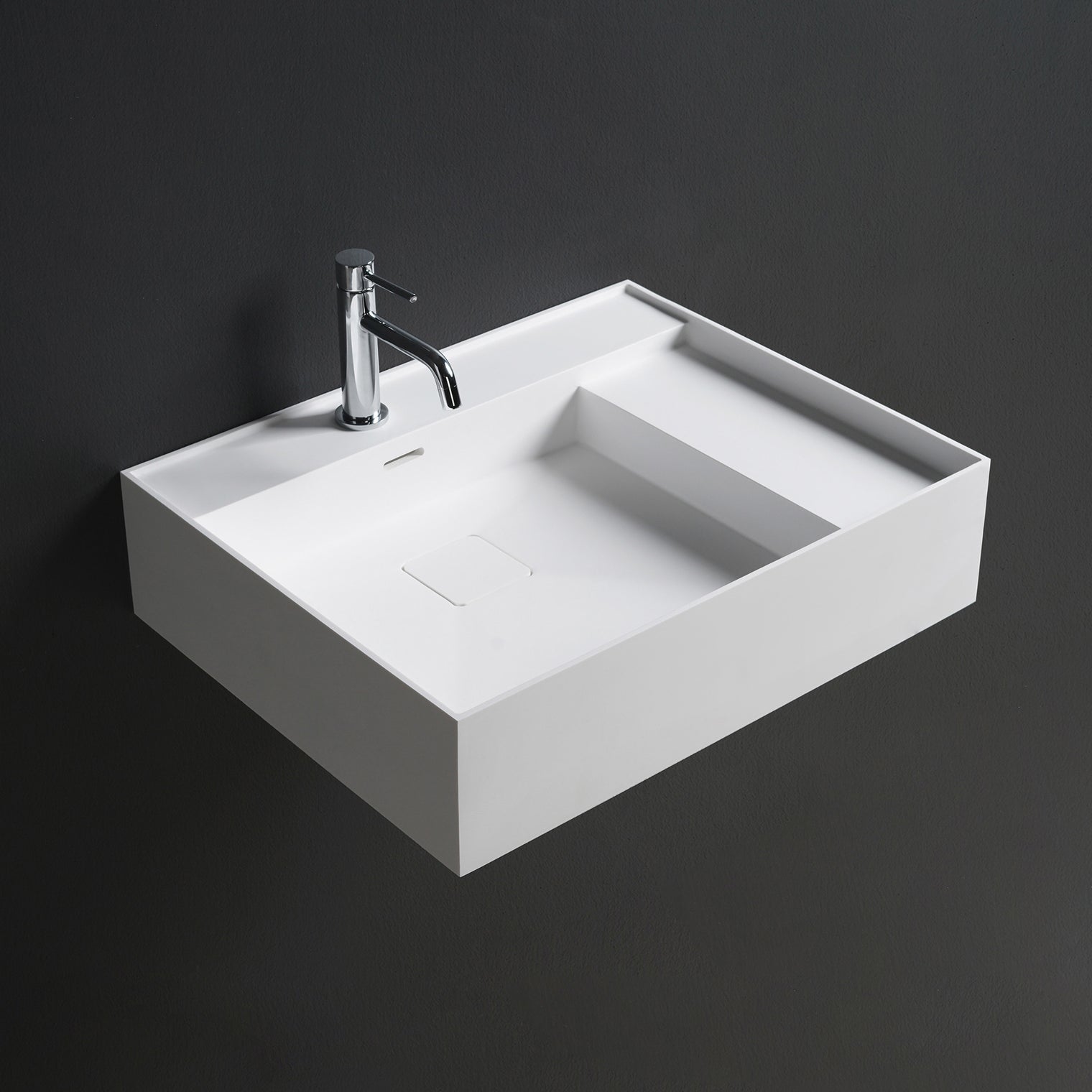 CUBE-X WM 60L-WALL MOUNT WASHBASINS-訂造一體無縫洗手盆,Tailor made Washbasins,waterbasin hk, 浴室物料,浴室裝修,訂造洗手盆,浴室翻新,Bathroomware ,Bespoke bathroom,浴室配件,訂造浴室潔具,訂造浴室傢俬,香港 浴室設計 公司,best custom bathroom furniture HK, Infinite Bath