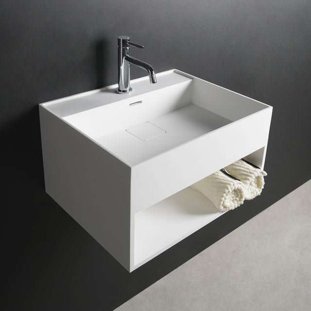 CUBE-X WM 50 w/Shelf-WALL MOUNT WASHBASINS-訂造一體無縫洗手盆,Tailor made Washbasins,waterbasin hk, 浴室物料,浴室裝修,訂造洗手盆,浴室翻新,Bathroomware ,Bespoke bathroom,浴室配件,訂造浴室潔具,訂造浴室傢俬,香港 浴室設計 公司,best custom bathroom furniture HK, Infinite Bath