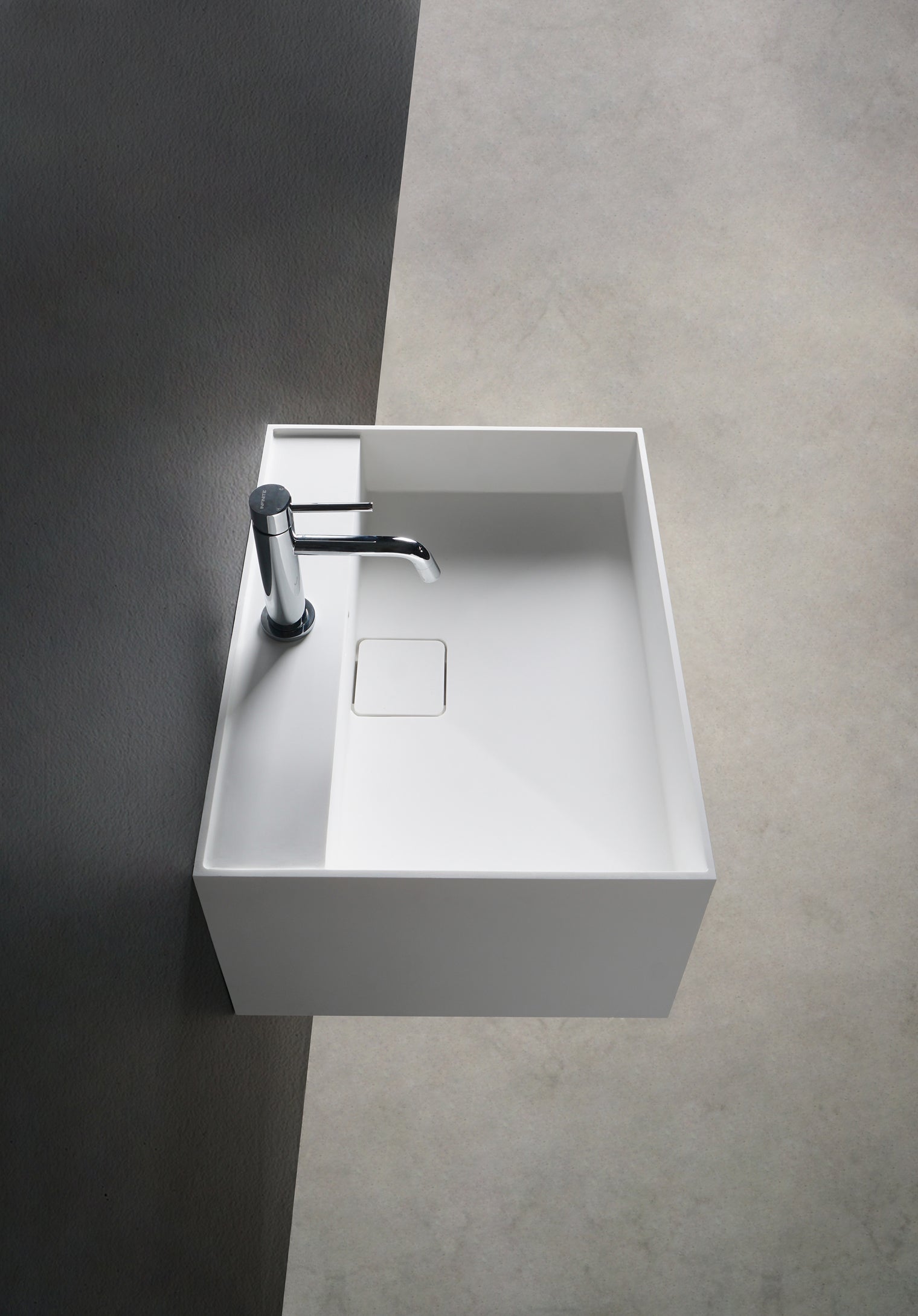 CUBE-X WM 60 w/Shelf-WALL MOUNT WASHBASINS-訂造一體無縫洗手盆,Tailor made Washbasins,waterbasin hk, 浴室物料,浴室裝修,訂造洗手盆,浴室翻新,Bathroomware ,Bespoke bathroom,浴室配件,訂造浴室潔具,訂造浴室傢俬,香港 浴室設計 公司,best custom bathroom furniture HK, Infinite Bath