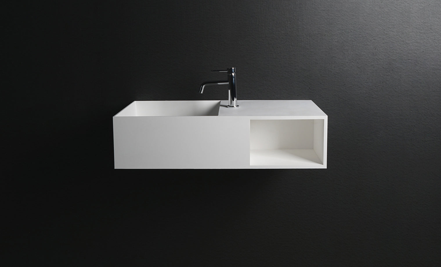 CUBE-X WM 80L w/Shelf-WALL MOUNT WASHBASINS-訂造一體無縫洗手盆,Tailor made Washbasins,waterbasin hk, 浴室物料,浴室裝修,訂造洗手盆,浴室翻新,Bathroomware ,Bespoke bathroom,浴室配件,訂造浴室潔具,訂造浴室傢俬,香港 浴室設計 公司,best custom bathroom furniture HK, Infinite Bath
