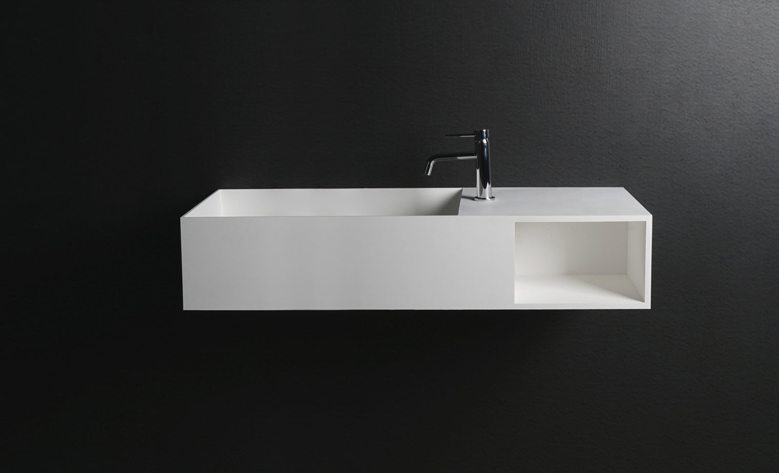 CUBE-X WM 120L w/Shelf-WALL MOUNT WASHBASINS-訂造一體無縫洗手盆,Tailor made Washbasins,waterbasin hk, 浴室物料,浴室裝修,訂造洗手盆,浴室翻新,Bathroomware ,Bespoke bathroom,浴室配件,訂造浴室潔具,訂造浴室傢俬,香港 浴室設計 公司,best custom bathroom furniture HK, Infinite Bath