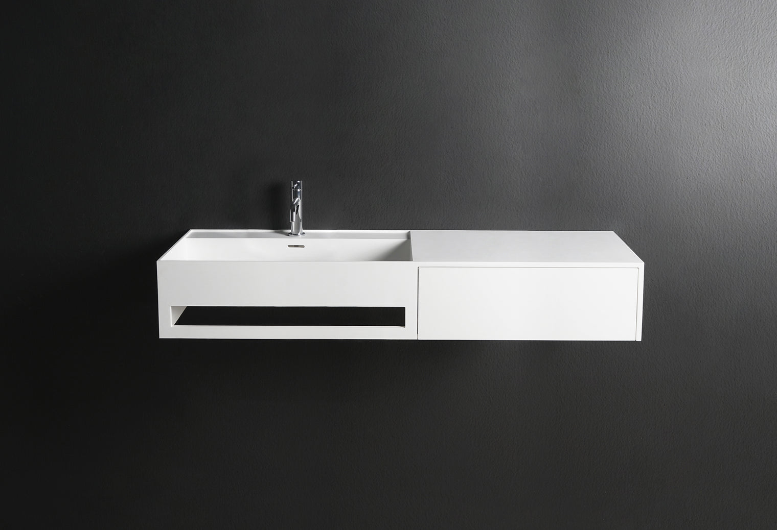 CUBE-X WM 120L w/Drawer-WALL MOUNT WASHBASINS-訂造一體無縫洗手盆,Tailor made Washbasins,waterbasin hk, 浴室物料,浴室裝修,訂造洗手盆,浴室翻新,Bathroomware ,Bespoke bathroom,浴室配件,訂造浴室潔具,訂造浴室傢俬,香港 浴室設計 公司,best custom bathroom furniture HK, Infinite Bath