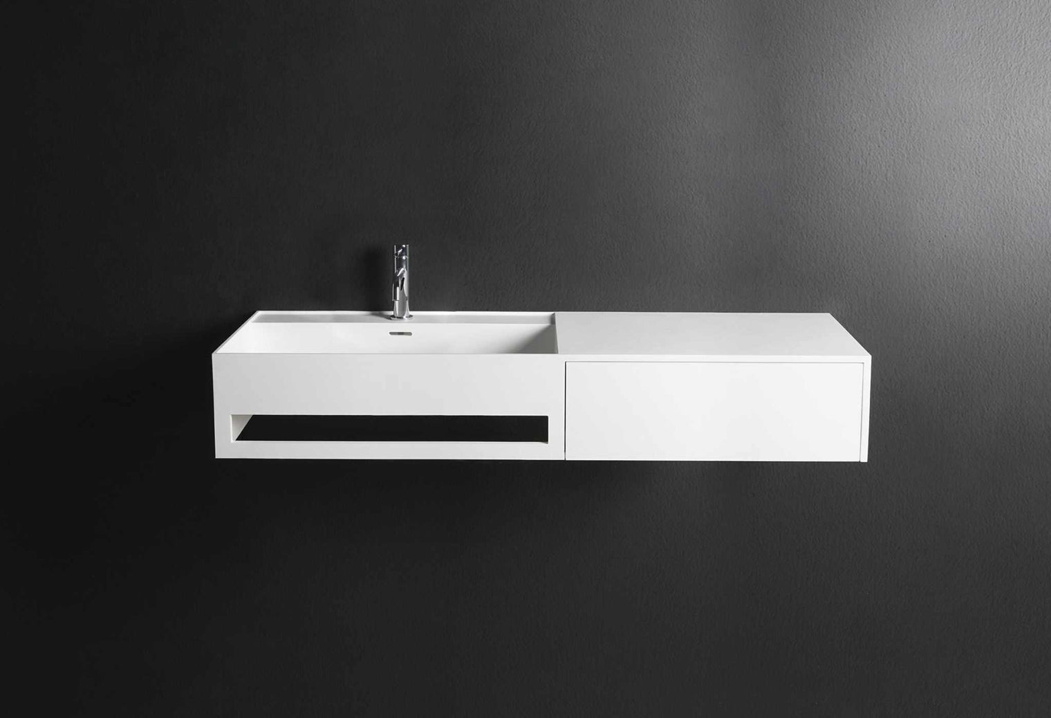 CUBE-X WM 120L w/Drawer-WALL MOUNT WASHBASINS-訂造一體無縫洗手盆,Tailor made Washbasins,waterbasin hk, 浴室物料,浴室裝修,訂造洗手盆,浴室翻新,Bathroomware ,Bespoke bathroom,浴室配件,訂造浴室潔具,訂造浴室傢俬,香港 浴室設計 公司,best custom bathroom furniture HK, Infinite Bath