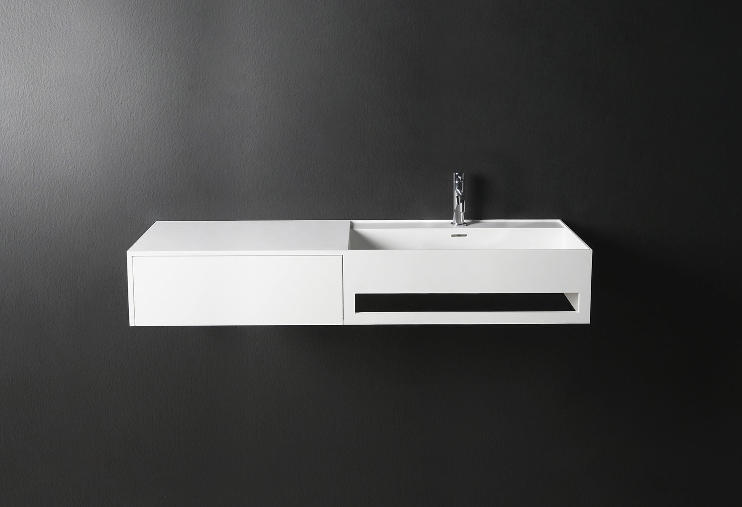 CUBE-X WM 120R w/Drawer-WALL MOUNT WASHBASINS-訂造一體無縫洗手盆,Tailor made Washbasins,waterbasin hk, 浴室物料,浴室裝修,訂造洗手盆,浴室翻新,Bathroomware ,Bespoke bathroom,浴室配件,訂造浴室潔具,訂造浴室傢俬,香港 浴室設計 公司,best custom bathroom furniture HK, Infinite Bath