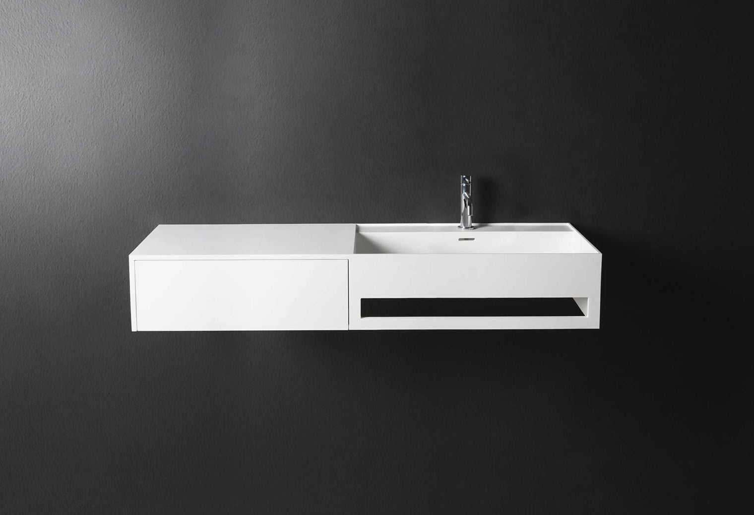 CUBE-X WM 120R w/Drawer-WALL MOUNT WASHBASINS-訂造一體無縫洗手盆,Tailor made Washbasins,waterbasin hk, 浴室物料,浴室裝修,訂造洗手盆,浴室翻新,Bathroomware ,Bespoke bathroom,浴室配件,訂造浴室潔具,訂造浴室傢俬,香港 浴室設計 公司,best custom bathroom furniture HK, Infinite Bath