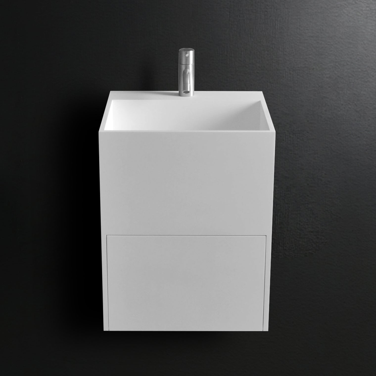 CUBE-X WM 40 w/Drawer-WALL MOUNT WASHBASINS-訂造一體無縫洗手盆,Tailor made Washbasins,waterbasin hk, 浴室物料,浴室裝修,訂造洗手盆,浴室翻新,Bathroomware ,Bespoke bathroom,浴室配件,訂造浴室潔具,訂造浴室傢俬,香港 浴室設計 公司,best custom bathroom furniture HK, Infinite Bath