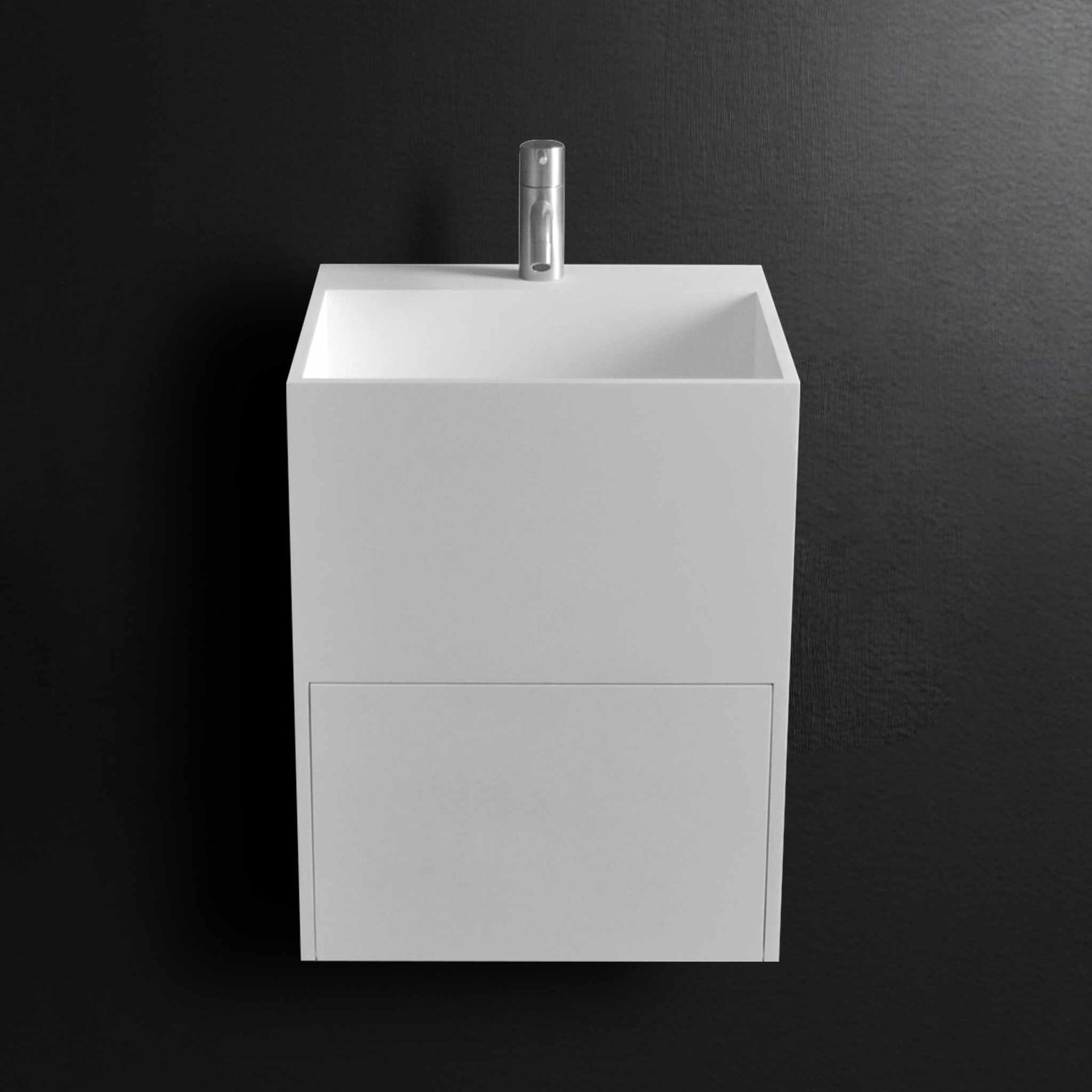 CUBE-X WM 40 w/Drawer-WALL MOUNT WASHBASINS-訂造一體無縫洗手盆,Tailor made Washbasins,waterbasin hk, 浴室物料,浴室裝修,訂造洗手盆,浴室翻新,Bathroomware ,Bespoke bathroom,浴室配件,訂造浴室潔具,訂造浴室傢俬,香港 浴室設計 公司,best custom bathroom furniture HK, Infinite Bath