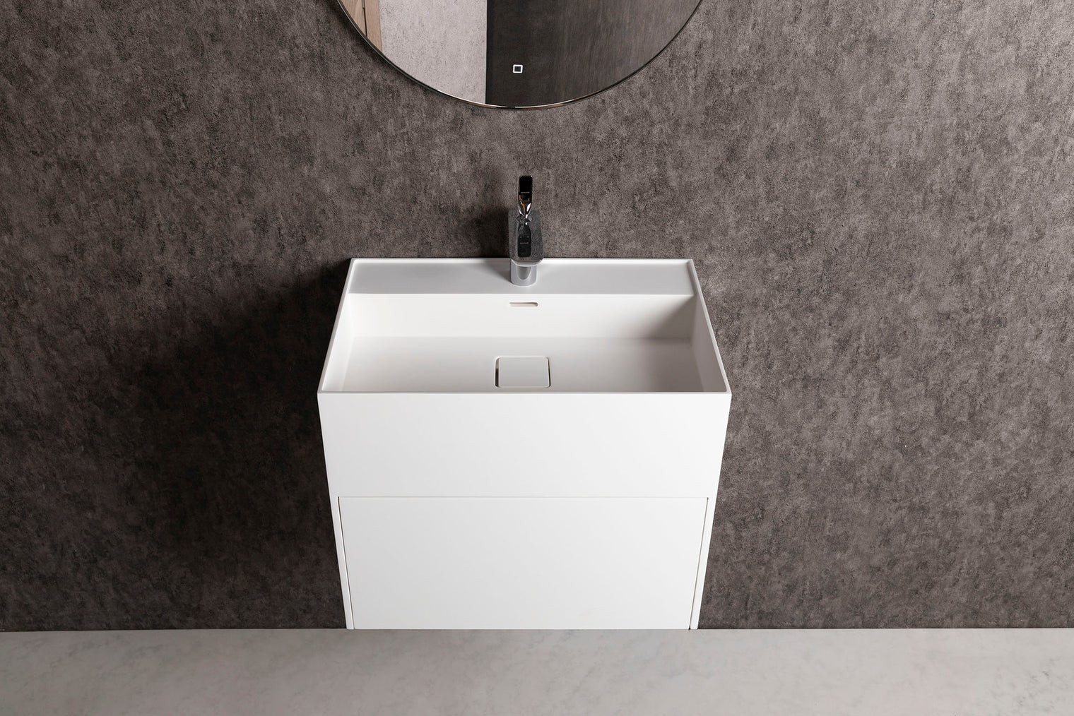 CUBE-X WM 60 w/Drawer-WALL MOUNT WASHBASINS-訂造一體無縫洗手盆,Tailor made Washbasins,waterbasin hk, 浴室物料,浴室裝修,訂造洗手盆,浴室翻新,Bathroomware ,Bespoke bathroom,浴室配件,訂造浴室潔具,訂造浴室傢俬,香港 浴室設計 公司,best custom bathroom furniture HK, Infinite Bath