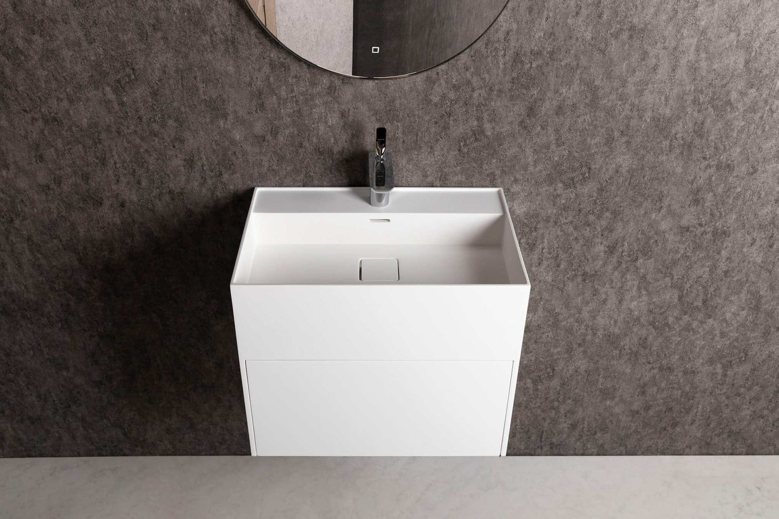 CUBE-X WM 60 w/Drawer-WALL MOUNT WASHBASINS-訂造一體無縫洗手盆,Tailor made Washbasins,waterbasin hk, 浴室物料,浴室裝修,訂造洗手盆,浴室翻新,Bathroomware ,Bespoke bathroom,浴室配件,訂造浴室潔具,訂造浴室傢俬,香港 浴室設計 公司,best custom bathroom furniture HK, Infinite Bath
