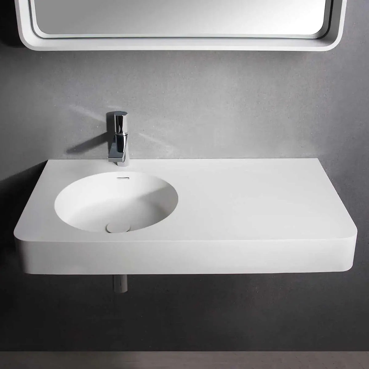 Cirque WM 55L-WALL MOUNT WASHBASINS-訂造一體無縫洗手盆,Tailor made Washbasins,waterbasin hk, 浴室物料,浴室裝修,訂造洗手盆,浴室翻新,Bathroomware ,Bespoke bathroom,浴室配件,訂造浴室潔具,訂造浴室傢俬,香港 浴室設計 公司,best custom bathroom furniture HK, Infinite Bath