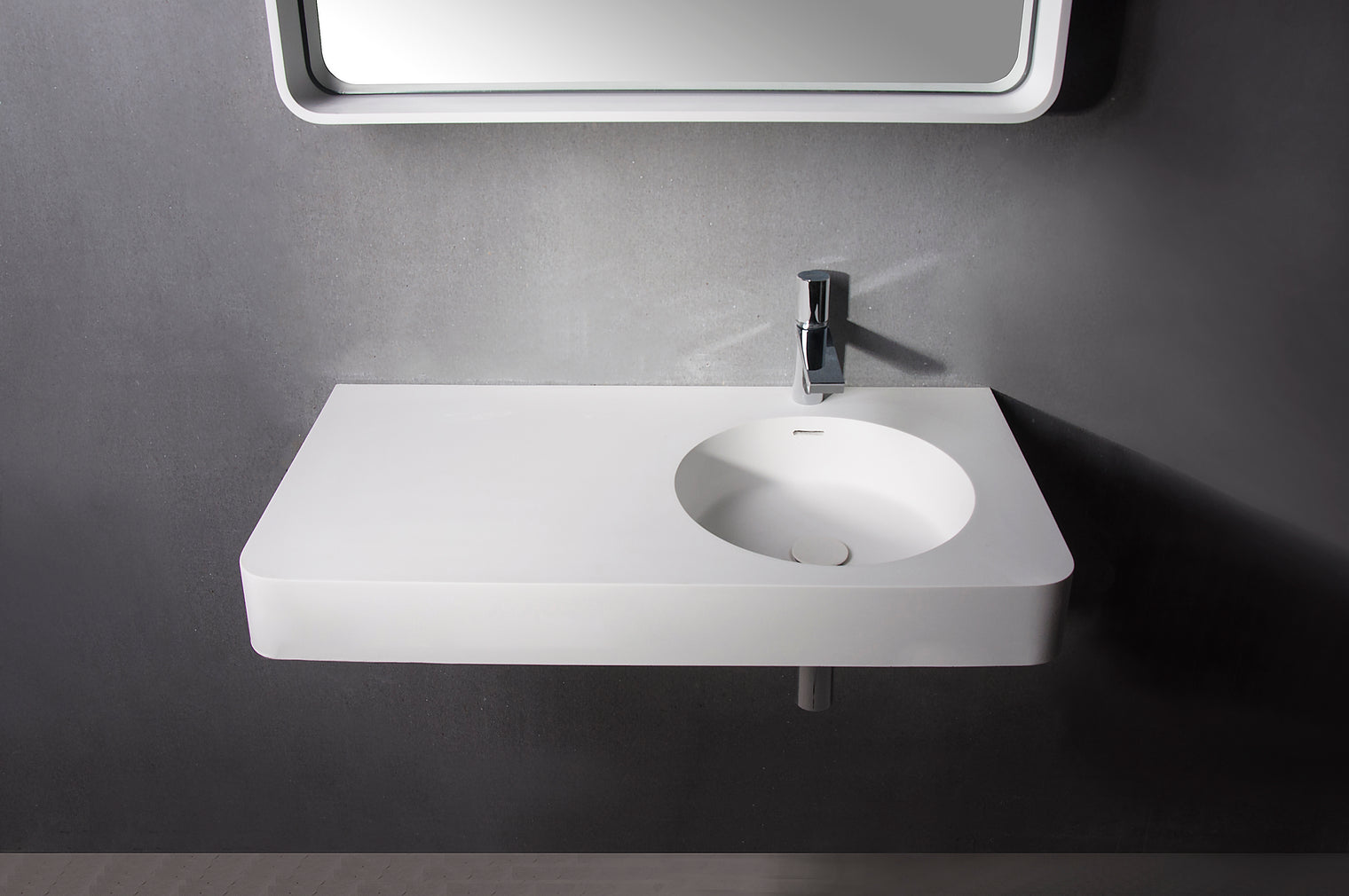 Cirque WM 55R-WALL MOUNT WASHBASINS-訂造一體無縫洗手盆,Tailor made Washbasins,waterbasin hk, 浴室物料,浴室裝修,訂造洗手盆,浴室翻新,Bathroomware ,Bespoke bathroom,浴室配件,訂造浴室潔具,訂造浴室傢俬,香港 浴室設計 公司,best custom bathroom furniture HK, Infinite Bath