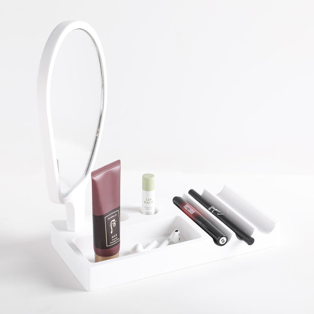 192 Cosmetics Tray w/Mirror-8050 Solid Surfaces Home-INFINITE-訂造洗手盆,浴室翻新, small size bathtubs, custom-made bathtub HK,freestanding bathtub Hong Kong, 獨立式 浴缸 香港, premium bathtub brands HK, Where to buy bathtubs in Hong Kong, best custom bathroom furniture HK, Infinite Bath, Infinite浴缸, Cloakroom,Vanities, Mirrors,Bathroom Furniture, 浴室裝修,浴室 櫃 訂造