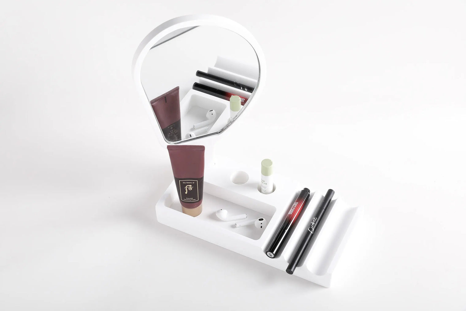 192 Cosmetics Tray w/Mirror-8050 Solid Surfaces Home-INFINITE-訂造洗手盆,浴室翻新, small size bathtubs, custom-made bathtub HK,freestanding bathtub Hong Kong, 獨立式 浴缸 香港, premium bathtub brands HK, Where to buy bathtubs in Hong Kong, best custom bathroom furniture HK, Infinite Bath, Infinite浴缸, Cloakroom,Vanities, Mirrors,Bathroom Furniture, 浴室裝修,浴室 櫃 訂造